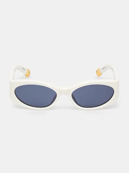 Jacquemus okulary przeciwsłoneczne OVALO biały