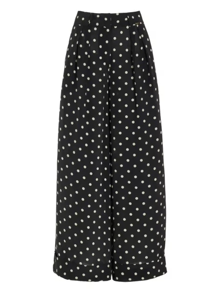Pantaloni Françoise cu buline negru