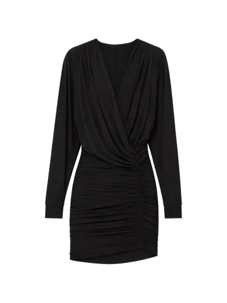 Rochie mini Amazuìn drapată plic negru