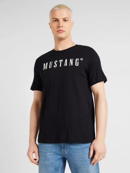 MUSTANG Tricou AUSTIN negru alb