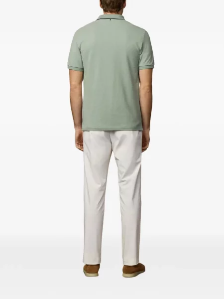 Tricou polo Hackett London cu imagine verde