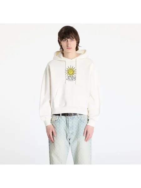Ретро суичър с качулка Vans с качулка с принт бежово