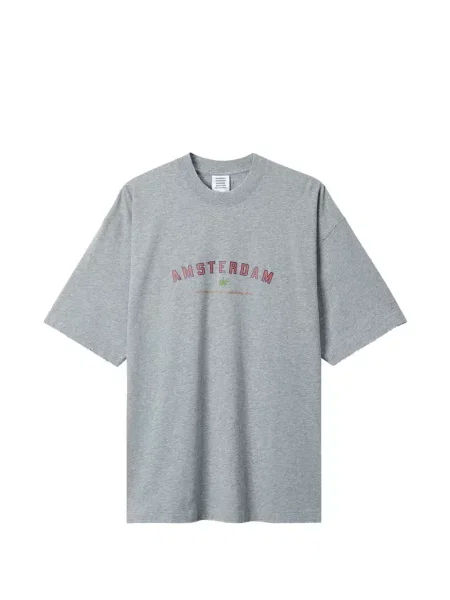 Tricou Vetements zdrențuiți gri