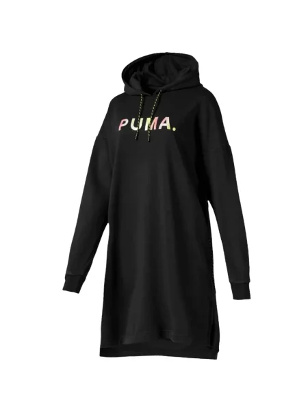 Rochie maxi Puma cu glugă lungă de costum negru