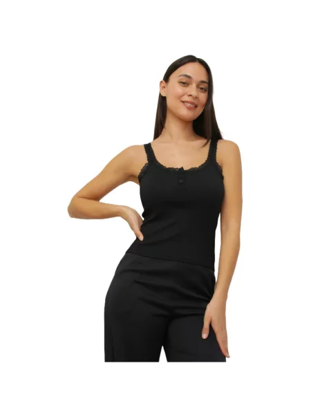 Top La Modeuse negru