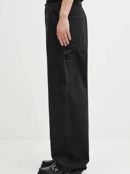 Traperice Carhartt WIP W Brandon Double Knee Pant visoki struk crna