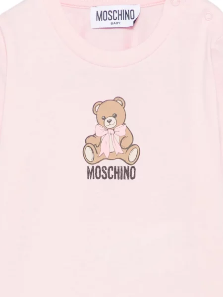 Koszulka dziecięca Moschino różowa