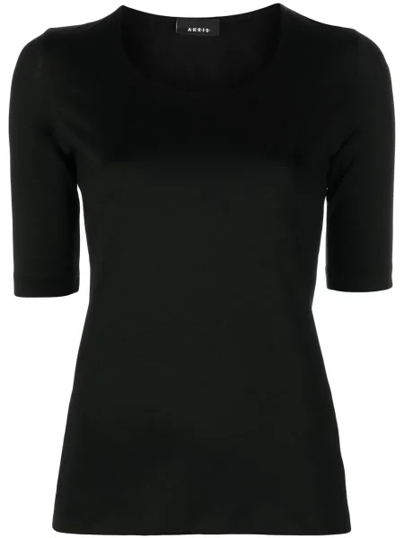 Top Akris scurt negru