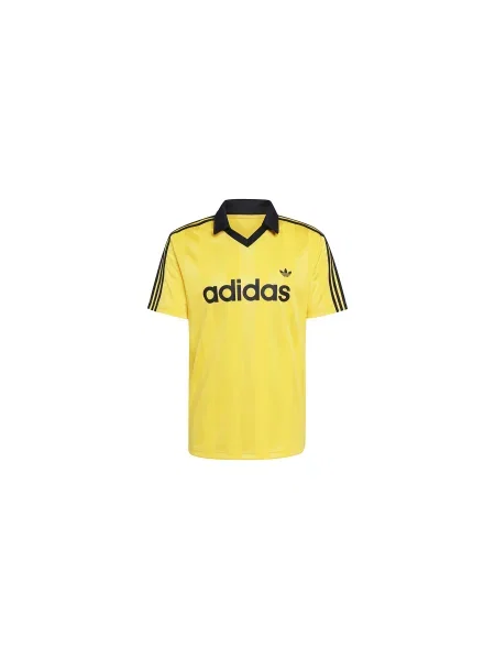 Adidas Archive Collar Engineered Jersey EQT Yellow Mężczyźni Koszulki adidas Originals Size: M żółty
