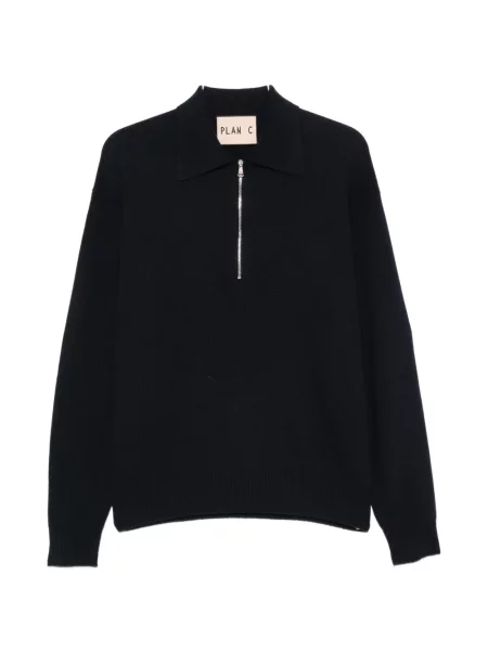 Tricou polo Plan C albastru