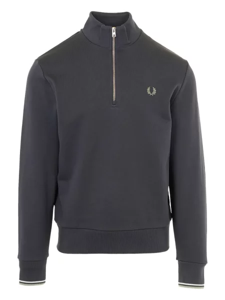 Patentni zatvarač na pola vesta Fred Perry plava