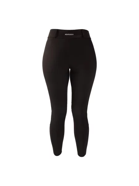 Legginsy jeździeckie z gripem na kolanach dla kobiet Kentucky Horsewear Classic czarne