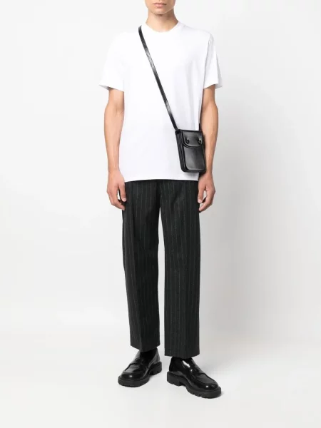 Trumpas marškinėliai Jil Sander balta