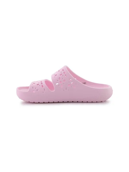 Pantofi Crocs cu model floral clasici roz