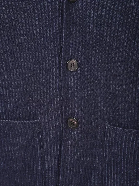 Gulerat cardigan Zanone tricotate albastru