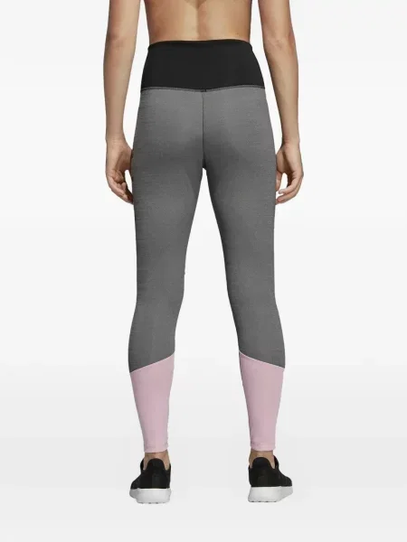 Pruhované krajkové pruhované tričko Adidas s vázáním šedé