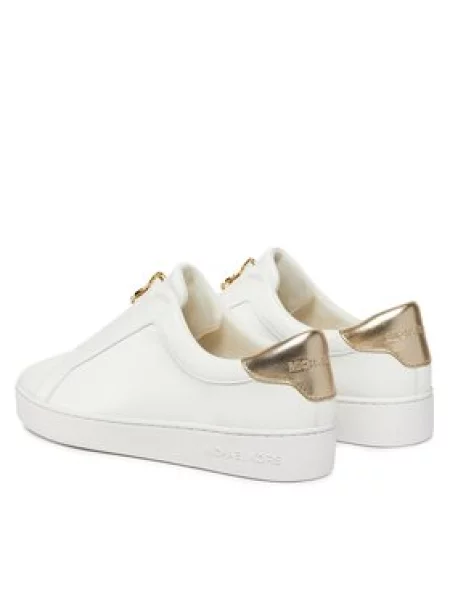 MICHAEL Michael Kors Laisvalaikio batai Keaton Zip Slip On Auksinė balta