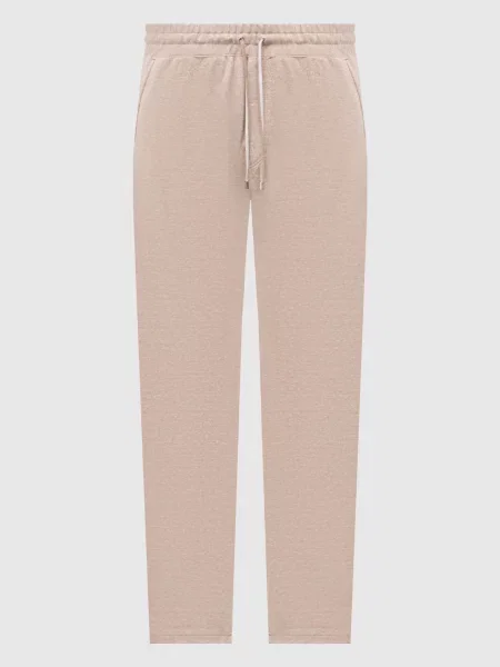 Штани з льоном та шовком Brett Johnson бежеві