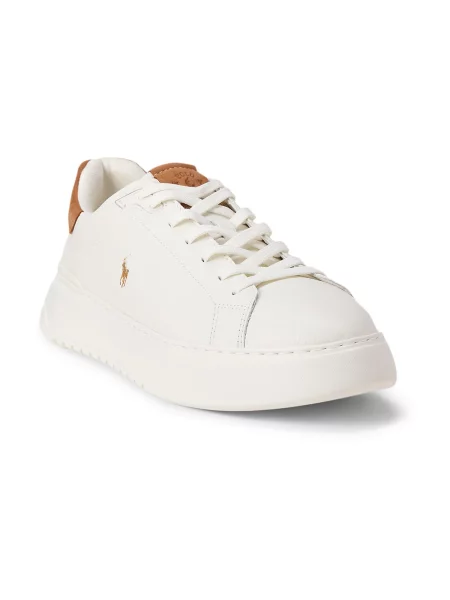 Polo Ralph Lauren Nizke superge COURT karamel bela