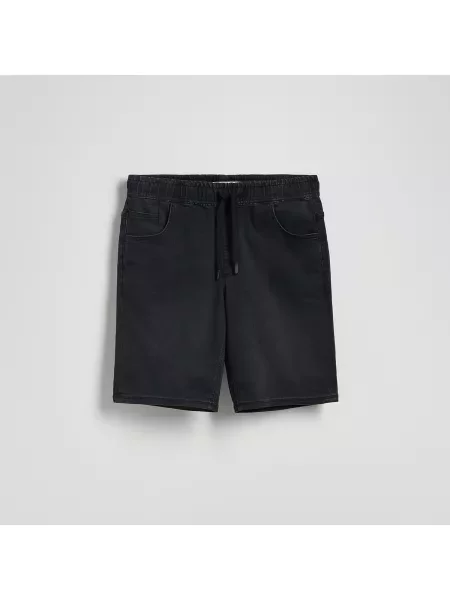 Reserved Džínové kraťasy jogger černý