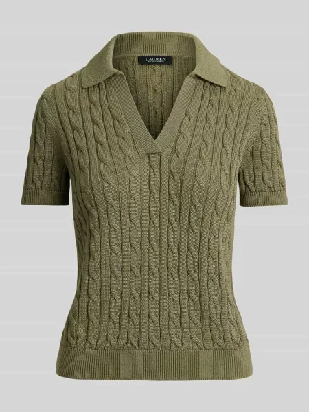 Koszulka polo o kroju regular fit z tkanego materiału – mieszanka bawełny Lauren Ralph Lauren
