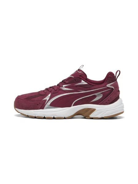 PUMA Sneakersy unisex Milenio Tech Buty Regal Czerwony/Silver/Ruby Shimmer 44 czerwone