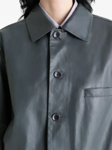 Geanta de piele Lemaire gri