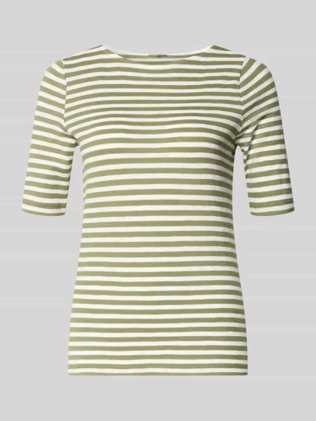T-shirt o kroju relaxed fit z czystej bawełny S.oliver Red Label zielona