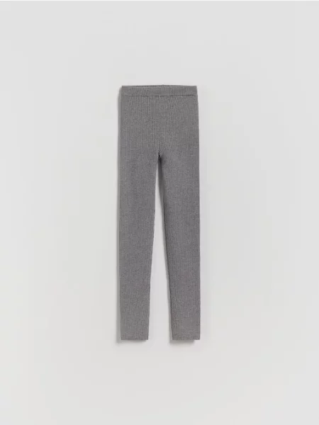 Reserved В’язкі легінси з віскозою темно-сірий сірі
