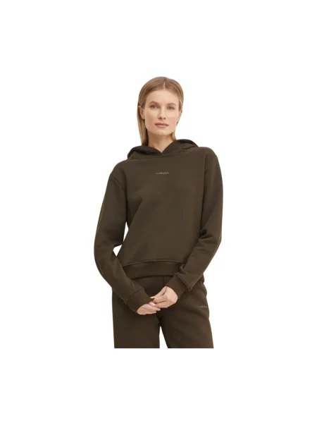 Bluza z kapturem La Mania z kapturem brązowa