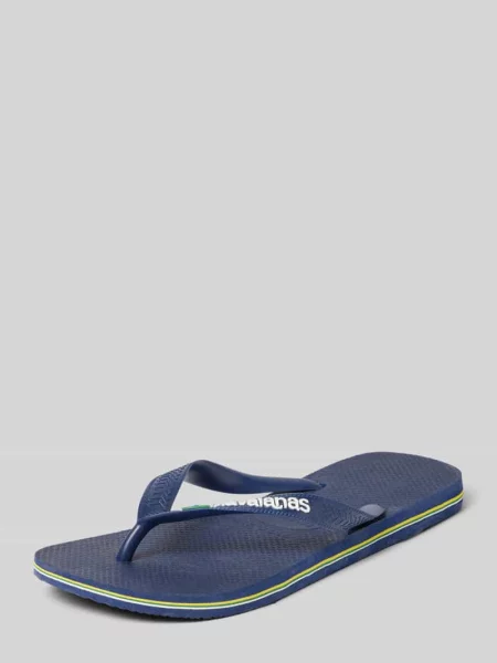 Klapki z detal z logo model Basil' Havaianas granatowe