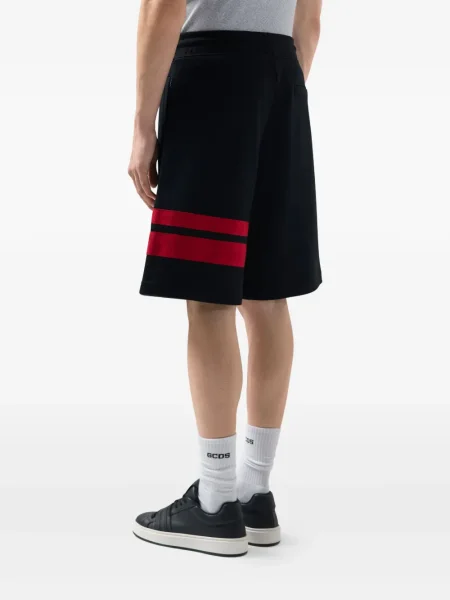Pantaloni scurți Gcds cu dungi negru