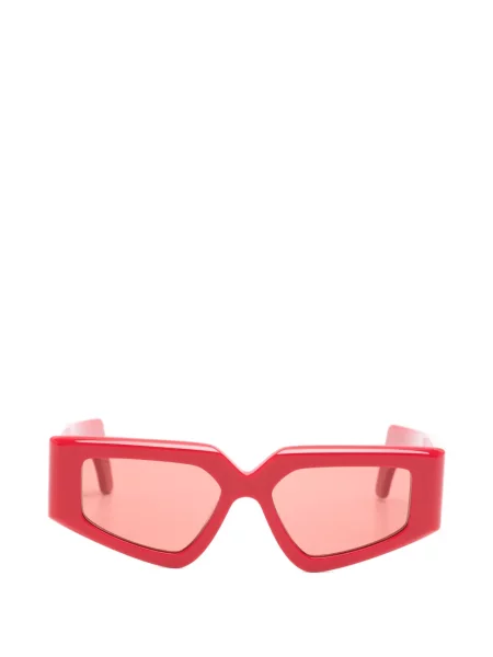Ochelari de soare Valentino Garavani Eyewear cu imprimeu geometric roșu
