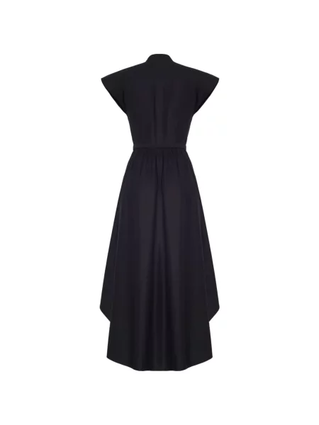 Cu centură rochie Adam Lippes evazată negru