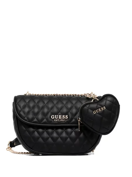 Body Guess cu motiv cu inimi negru