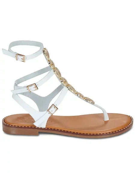 Pantofi Oh My Sandals alb