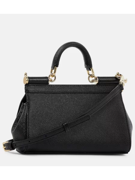 Geanta de piele Dolce&gabbana din piele negru