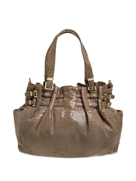 Geantă cu mânere cu lanț Michael Michael Kors cu imagine bej