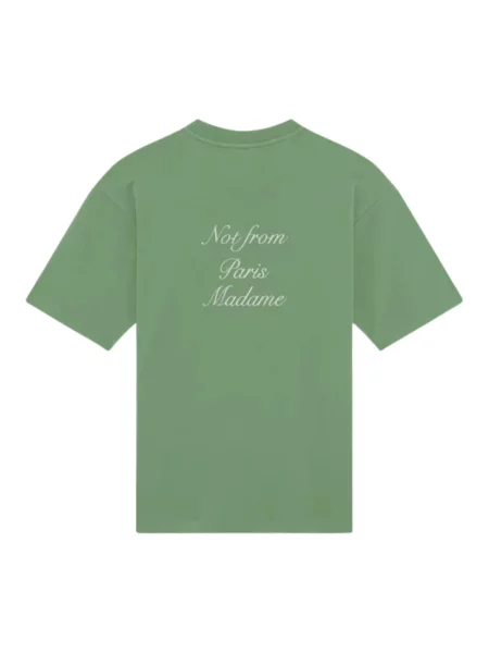 Drole de Monsieur Koszulki Mężczyzna M Calligraphy Slogan T-Shirt zielony