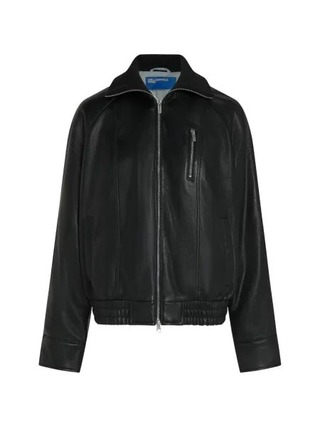Geacă de blugi Karl Lagerfeld Jeans negru