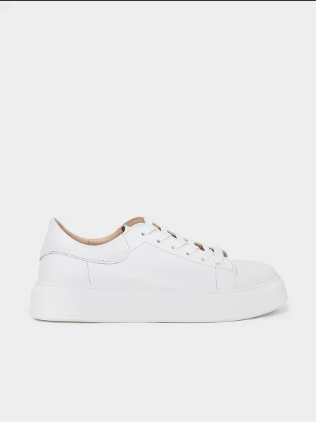 Кожаные кеды Issa Plus белые