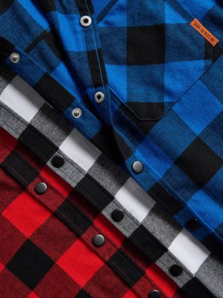 Рубашка в клетку Reserved красная