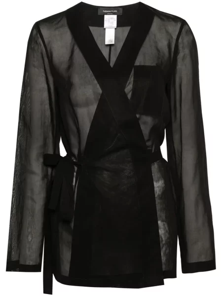 Koszula Fabiana Filippi kopertowa czarna