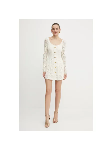 Twinset sukienka mini dopasowana beżowy