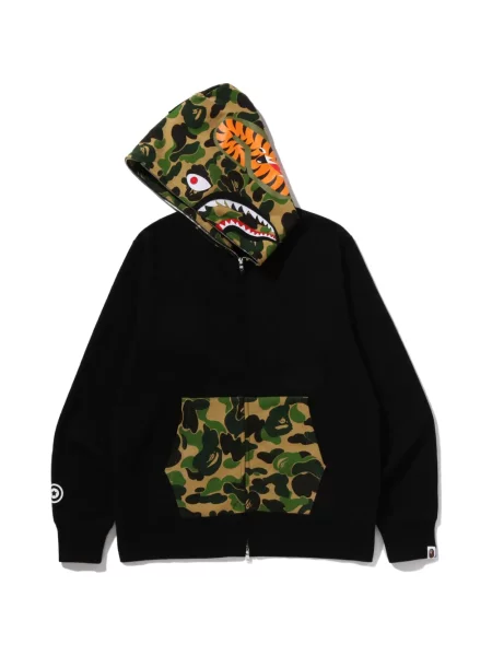 Hanorac cu glugă A Bathing Ape® cu imagine cu model camuflaj negru