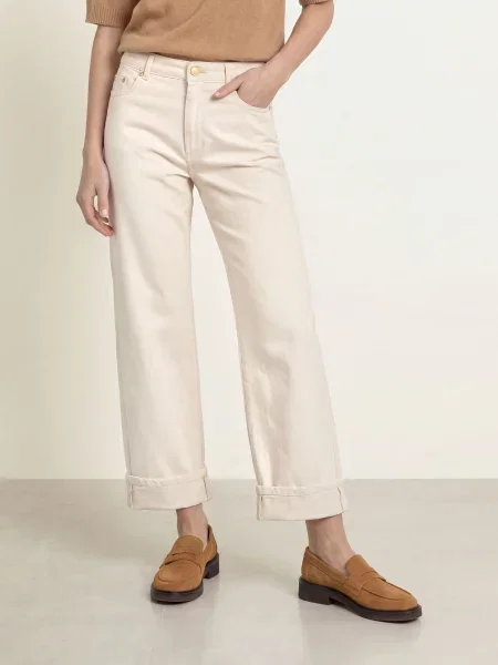 S Max Mara Rovné Džíny Virna natural