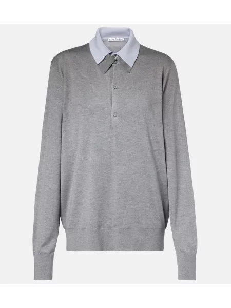 Pulover Acne Studios de lână gri