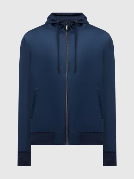 Двостороння куртка з логотипом Capobianco синя