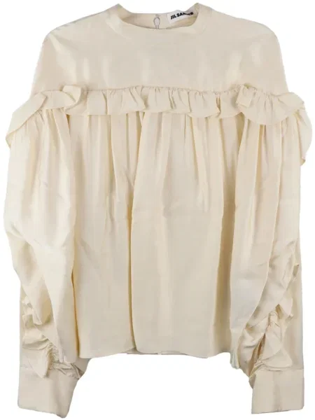 Top Jil Sander cu volane