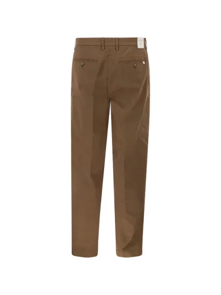 Pantaloni Re-hash plisate maro
